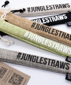 bamboo straw travel pouch mix
