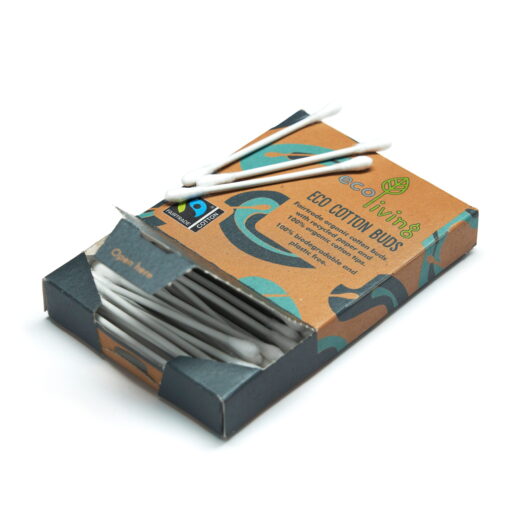 biodegradable cotton buds open pack
