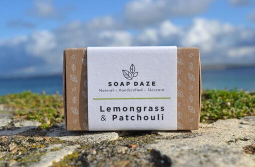 natural handmade soap lemongrass and patchouli box