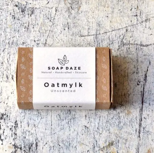natural handmade soap oatmylk box
