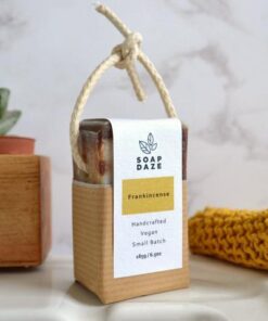 natural soap on a rope frankincense