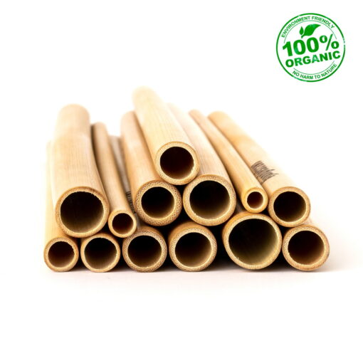 reusable bamboo straws with pouch side view