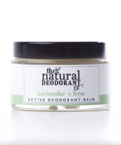 active deodorant balm coriander and lime the natural deodorant company