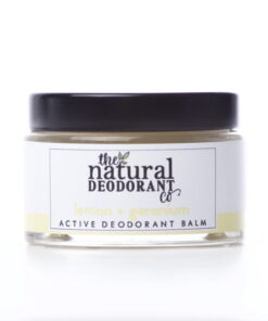 active deodorant balm lemon and geranium the natural deodorant company