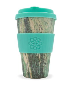 bamboo coffee cup marmo verde 14oz