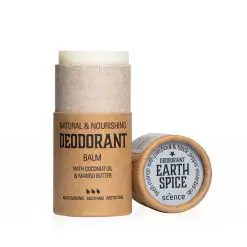natural deodorant balm scence earth spice tube open