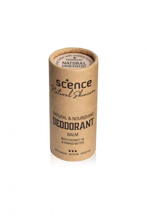 natural deodorant balm scence natural unscented tube