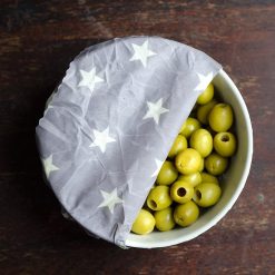 reusable food covers bowl grey star
