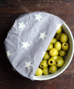 reusable food covers bowl grey star