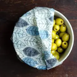 reusable food covers bowl winter leaf