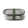 leak proof stainless steel lunch box large olive