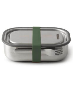 leak proof stainless steel lunch box large olive