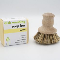 pot brush washing up soap bar
