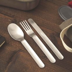 stainless steel travel cutlery set table