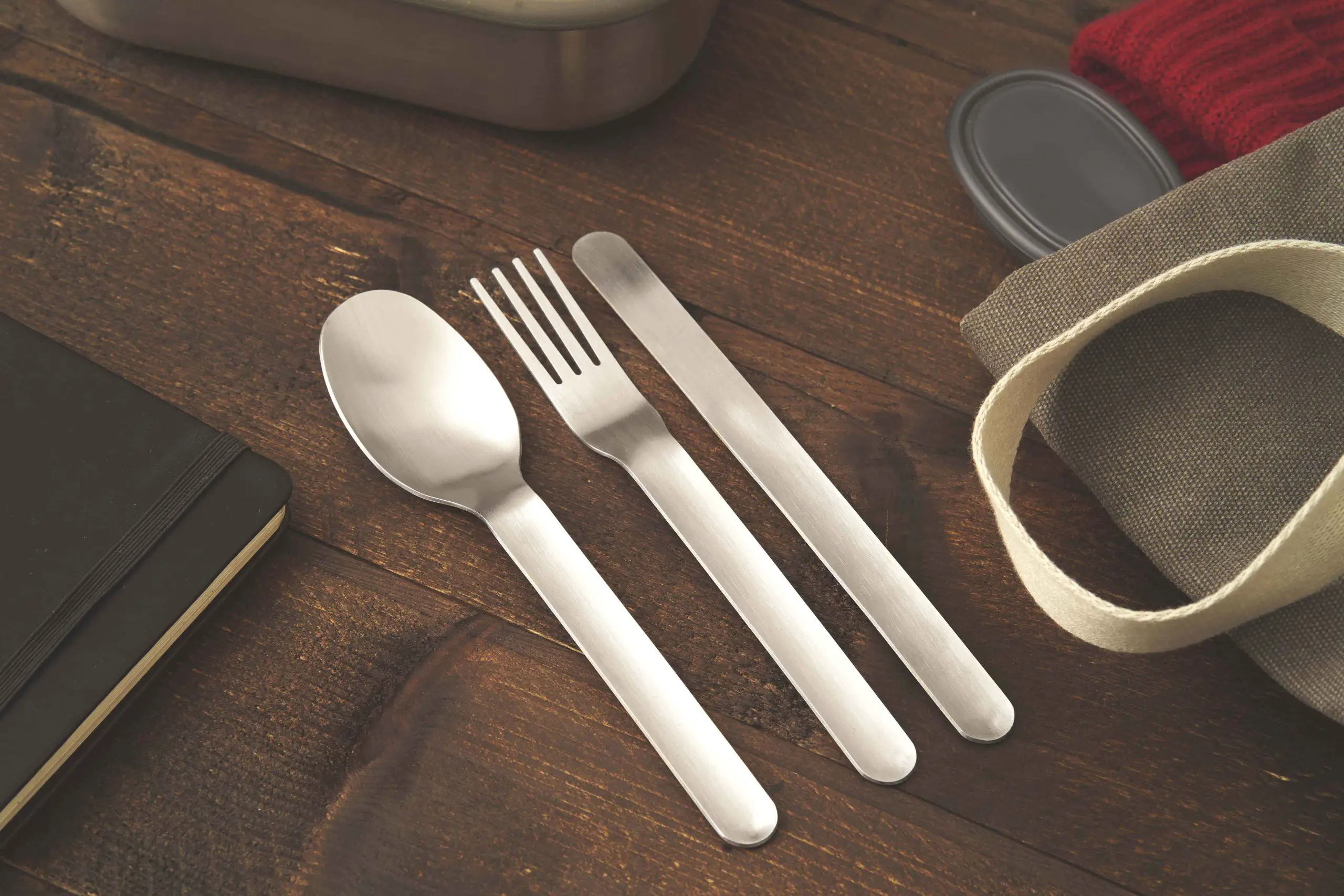 Stainless Steel Travel Cutlery Set, 2 Pack