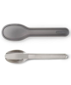 stainless steel travel cutlery set with case top