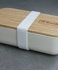 bambox bamboo lunch box 700 white white strap