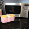 bambox microwavable bamboo lunch box 1.1L pink pink strap kitchen