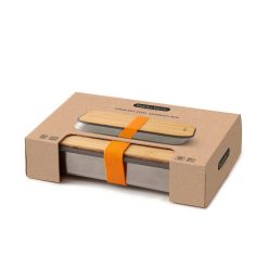 steel sandwich box orange 900ml with box black blum