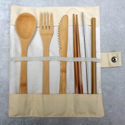 bamboo cutlery set white bambox