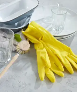 eco friendly rubber gloves yellow kitchen eco living