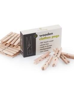Natural Wooden Clothes Pegs eco living