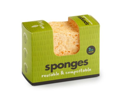 biodegradable sponges - 2 pack small