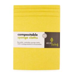 compostable sponge cloths - 4 pack front