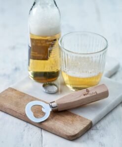 wooden handle bottle opener - chopping board