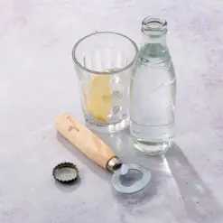 wooden handle bottle opener - water
