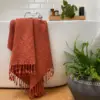 Peshtemal Towel Umber Luks Rulo Bath Draped