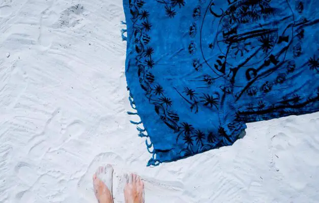 sand is repelled from turkish towels