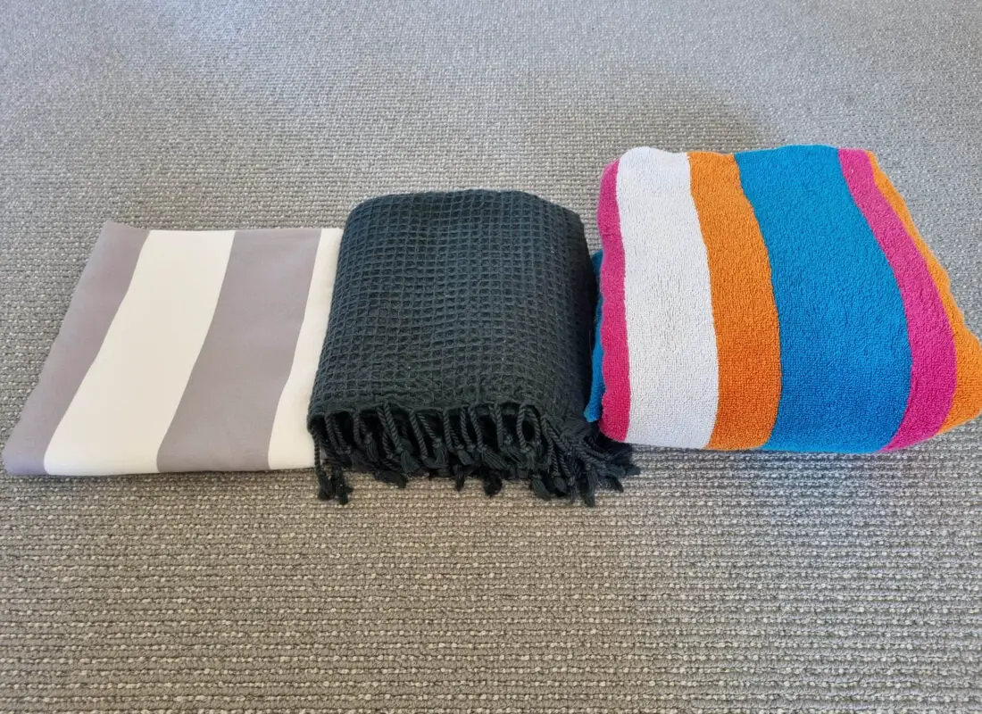 microfiber turkish cotton towel size comparison