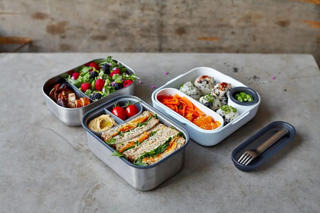 Stainless Steel Lunch Box for Adults, BPA-Free Metal Bento Box with (2 Compartments) - Leak Proof and Crack Resistant - Eco Friendly Lunch Container