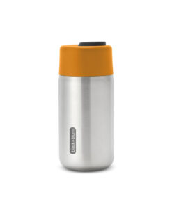 Black and Blum Insulated Travel Cup Orange Side