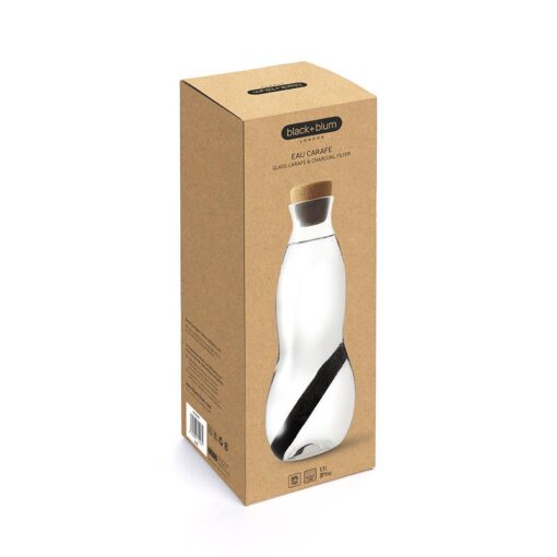 black+blum eau carafe with charcoal filter boxed