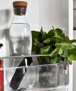 black+blum eau carafe with charcoal filter in fridge