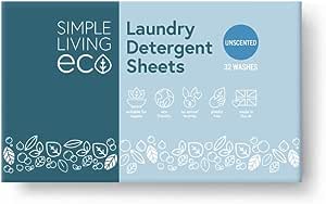 simple living eco laundry detergent sheets